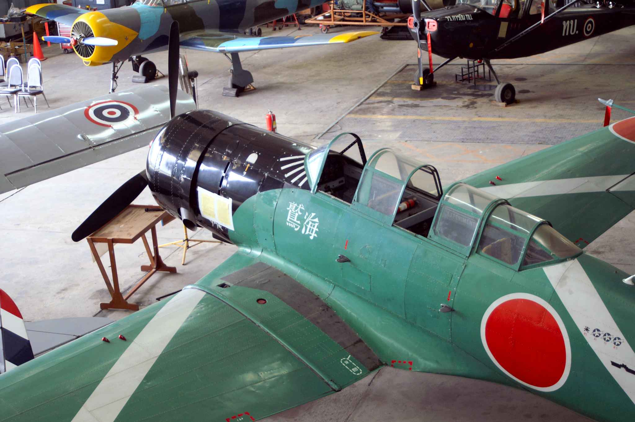 Bird's eye view of the Nakajima B5N Kate replica built for the movie Tora Tora Tora